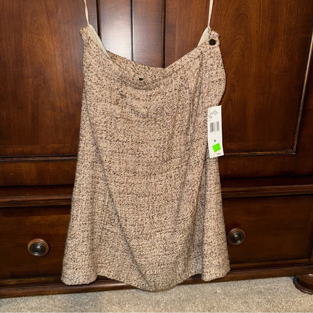 NWT Jones New York Brown Tweed Skirt